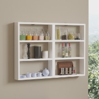 Настенная полка Hanah Home Hexa White
