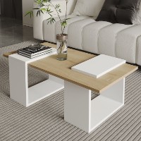 Журнальный столик Hanah Home Matris White Sapphire Oak