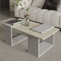 Măsuţă cafea Hanah Home Matris Grey Travertine