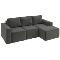 Угловой диван Sofyno Hugo R Viva16 Dark Grey (022114)