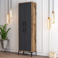 Обувница Hanah Home Berlin A Walnut Anthracite