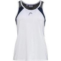 Детская майка Head Club 22 Tank Top Girls 152 White/Dark Blue