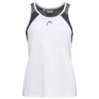 Детская майка Head Club 22 Tank Top Girls 176 White/Navy
