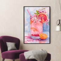 Картина ArtShop Cocktail with Flowers 30x45cm  (PET247-XL-L)