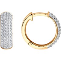 Серьги из красного золота с бриллиантами Casa Bosco 1021760 5,58g