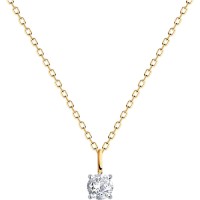 Цепочка из красного золота с бриллиантом Casa Bosco 1070184 1,35g s.40