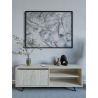 Comodă TV Hanah Home Maku Travertine