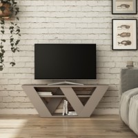Comodă TV Hanah Home Pipralla Light Mocha