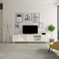 Тумба под ТВ Hanah Home Sinef White