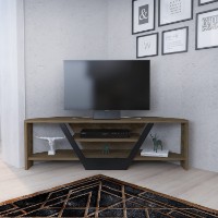 Comodă TV Hanah Home Sares Oud Oak Black