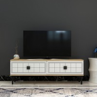 Comodă TV Hanah Home Yuka 120 Sapphire Oak White