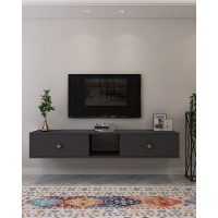 Comodă TV Hanah Home Zuzu 150 Anthracite