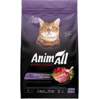 Hrană uscată pentru pisici AnimAll Adult Cat Duck & Turkey 12kg