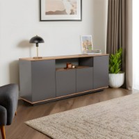 Dulăpior Hanah Home Arista Anthracite Atlantic Pine