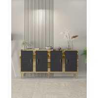 Тумба Hanah Home Tuna Anthracite Gold