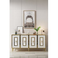 Тумба Hanah Home Puma 150 Sapphire Oak White Gold