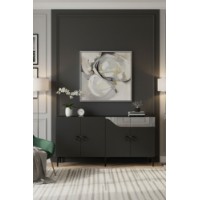 Тумба Hanah Home Gama 150 Anthracite Silver
