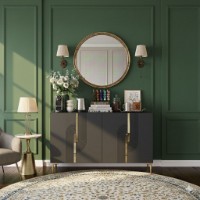 Тумба Hanah Home Meyra 120 Anthracite Gold