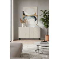 Тумба Hanah Home Ferro 120 White Travertine