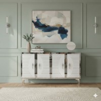 Тумба Hanah Home Tuna 120 White Silver