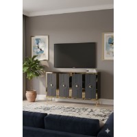 Тумба Hanah Home Pega 120 Anthracite Gold