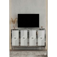 Тумба Hanah Home Pega 120 White Silver