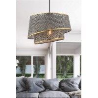 Люстра Opviq Barette Hazeran Grey Gold