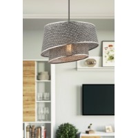 Люстра Opviq Barette Hazeran Grey Silver