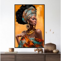 Pictură ArtShop Multicolored Afro Portrait 60x90cm (PGL471-LL)