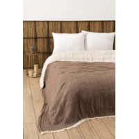 Cuvertura L'Essentiel Muslin Brown (170 x 250)