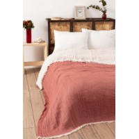 Cuvertura L'Essentiel Muslin Tile Red (170 x 250) v2
