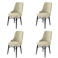 Комплект стульев Hanah Home Pare Cream Black