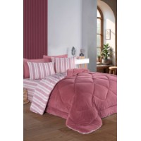 Lenjerie de pat L'Essentiel Soft Line Claret Red