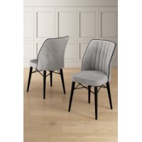 Комплект для столовой Hanah Home Nuna Grey Black