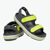 Sandale pentru copii Crocs Crocband Cruiser Slate Grey/Acidity, s.32-33