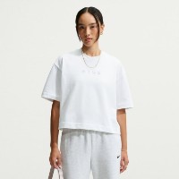 Женская футболка Nike Sportswear Mod-Cropped Oversized White, s.M