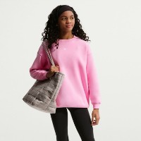 Hanorac pentru copii Nike Sportswear Studio Pink Rise/White, s.S
