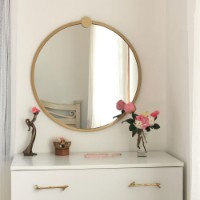 Зеркало Hanah Home Gold Metal Cerceve Yuvarlak Ayna A708