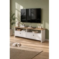 Тумба под ТВ Bofigo 11-20-41 Sapphire Oak/White