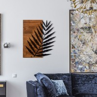 Декоративное панно Wallity Leaf3 Metal Decor