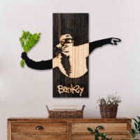 Декоративное панно Wallity Banksy Flower Thrower 2