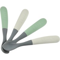Set de linguri din silicon Beaba Bicolor Mineral (B913575)