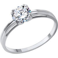 Кольцо SOLOVOV JEWELRY 52-110-01841-1 s.17 1,78g