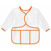 Șorț pentru creativitate New World L Transparent/Orange (DC016-4)