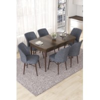 Set mobilă pentru bucătărie Hanah Home Nef Baroque Fume