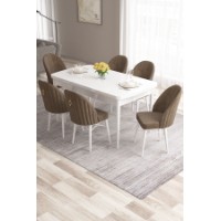 Set mobilă pentru bucătărie Hanah Home Roz White Brown