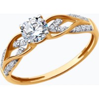 Кольцо SOLOVOV JEWELRY 51-110-02515-1 s.17 1,7g