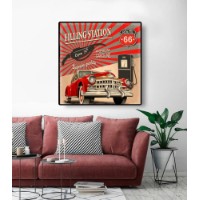 Картина ArtShop Retro Car 100x100cm (PVN84)
