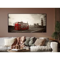 Картина ArtShop Retro Photo of a Red Bus in London 120x40cm (PVN48-M-L)