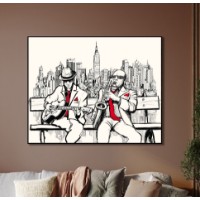 Картина ArtShop Musicians On A Bench 60x40cm (PMU6-L)